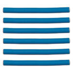 BIGODINO FLESSIBILE RICCIO BLU D.14X180 mm  10 PZ (min 6 conf)