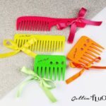 Pettine rado lungo e rado corto Gettin fluo