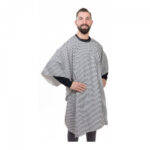 MANTELLA TAGLIO RIGHE BIANCHE E NERE MUSTER 26271