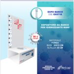 Espositore da banco per igienizzante mani
