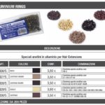 Anellini per extension in alluminio colorato