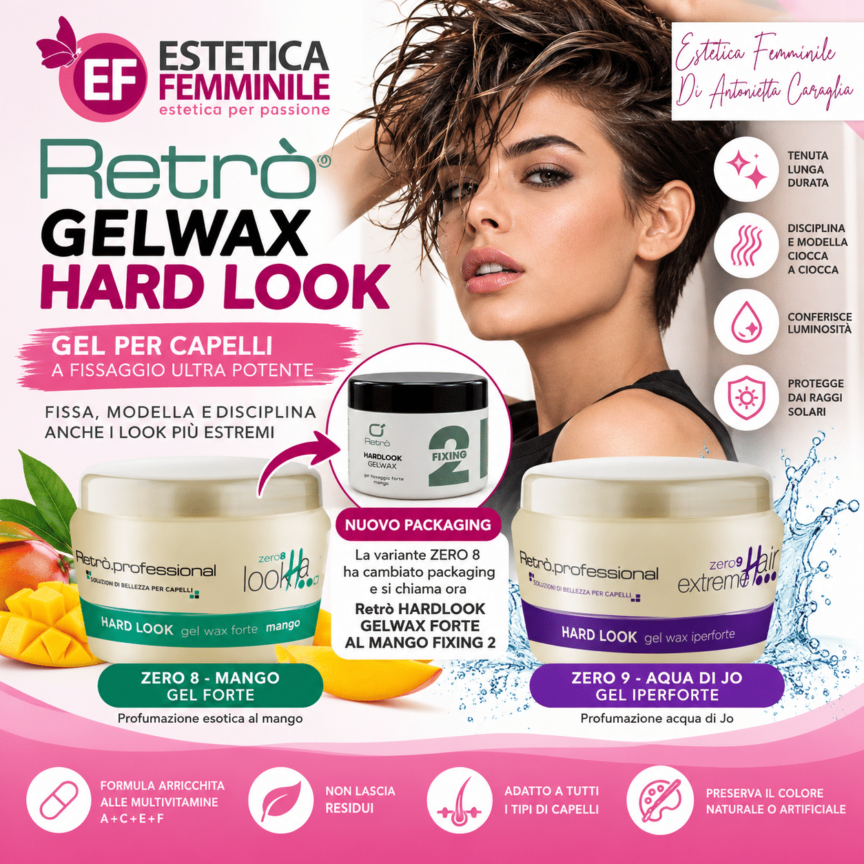 Gel per capelli Hard look RETRO'