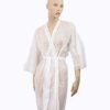 Kimono monouso in tnt bianco con lacci