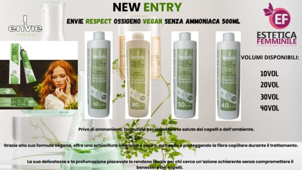 OSSIGENO ENVIE RESPECT VEGAN SENZA AMMONIACA