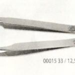 Pinzetta per ciglia finte con punta dritta e piegata