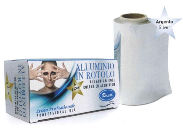 ROTOLO ALLUMINIO STAGNOLA H12 cm ARGENTO ROIAL