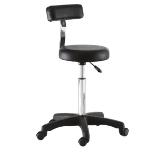 SGABELLO SMART BLACK CON SCHIENALE