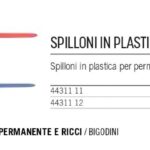 Spilloni in plastica per bigodini