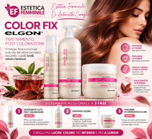 Trattamento post colorazione Color fix 3 PRODOTTI ELGON