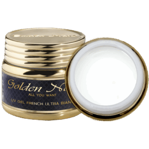 UV GEL FRENCH ULTRA BIANCO GOLDEN NAILS