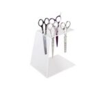 Portaforbici in plexiglass da banco