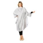 MANTELLA TAGLIO CHARME UPGRADE BIANCA CON MANICHE