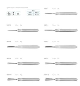 Sgorbia fissa con manico